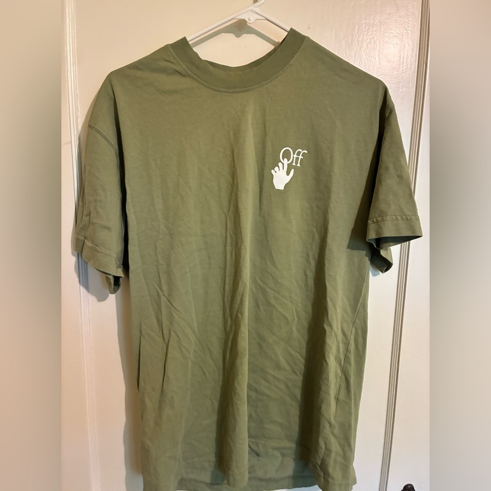 Off-White™ “Caravaggio” Graphic Tee (2013) - Olive Green